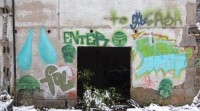 Graffiti im Gewächshaus